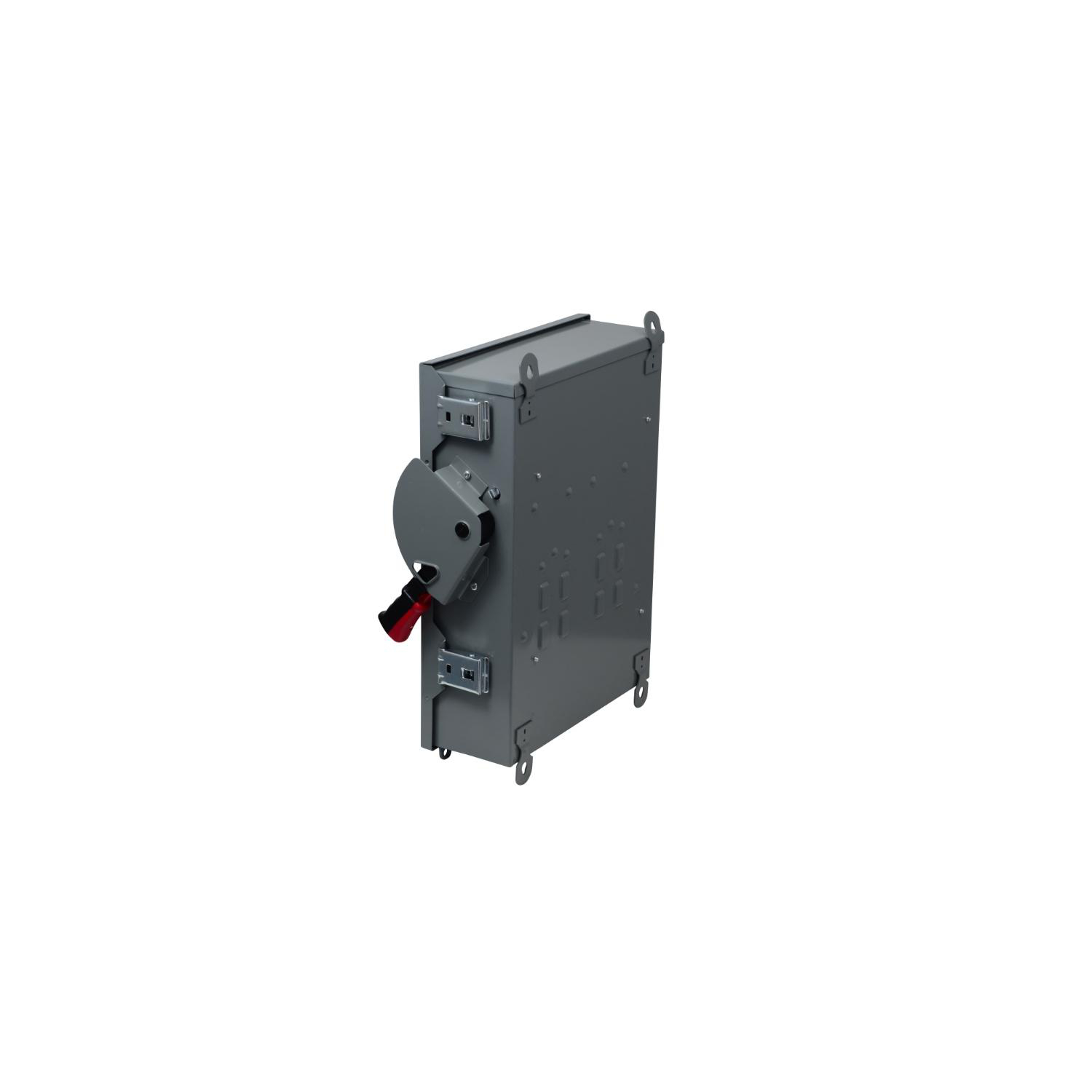 Product image for SAFETY SWITCH, HEAVY DUTY, NON FUSIBLE, 30A, 4 POLE, 30HP, 600VAC/DC, NEMA1