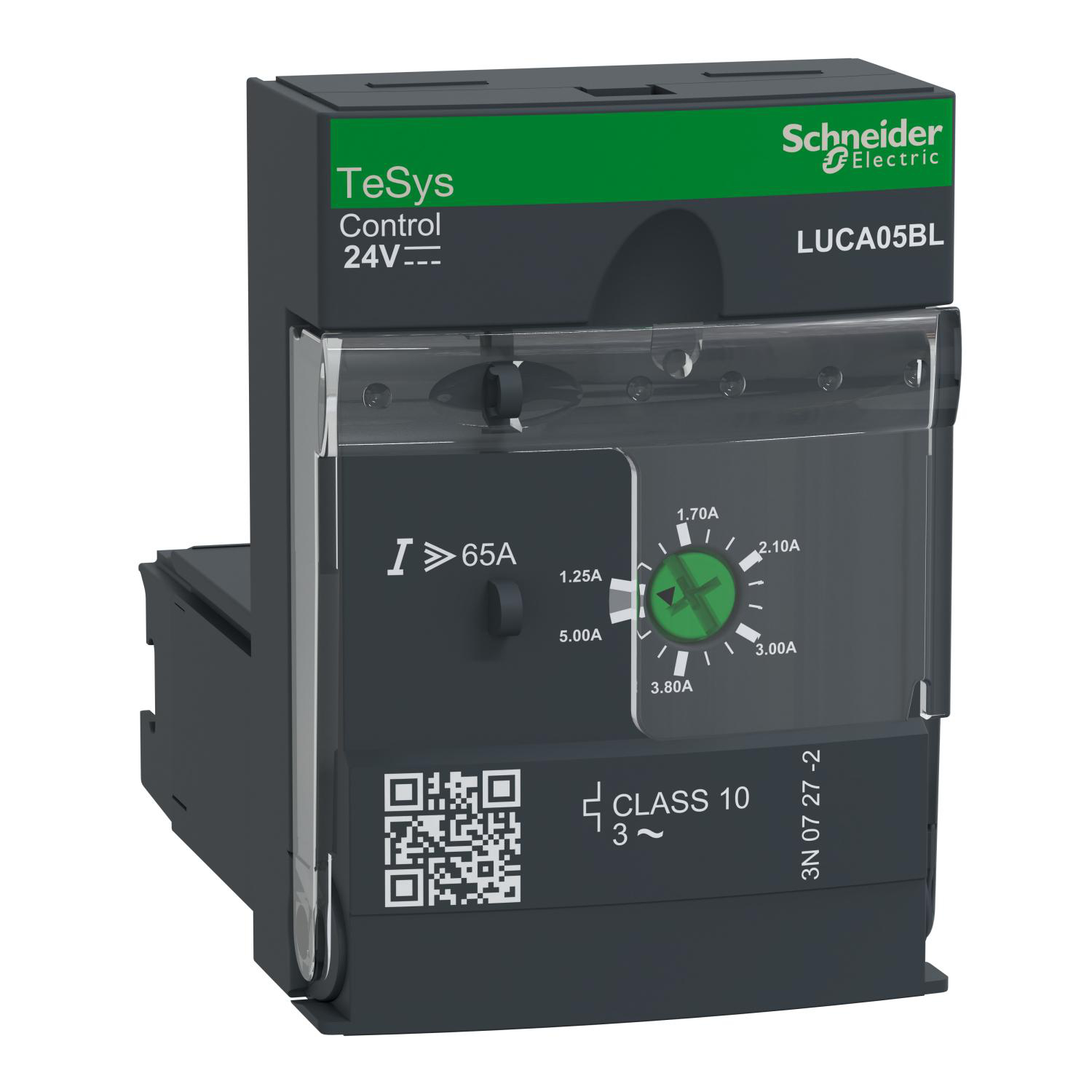 Product image for STANDARD CONTROL UNIT, TESYS ULTRA, 1.25A TO 5A, CLASS 10, 24VDC