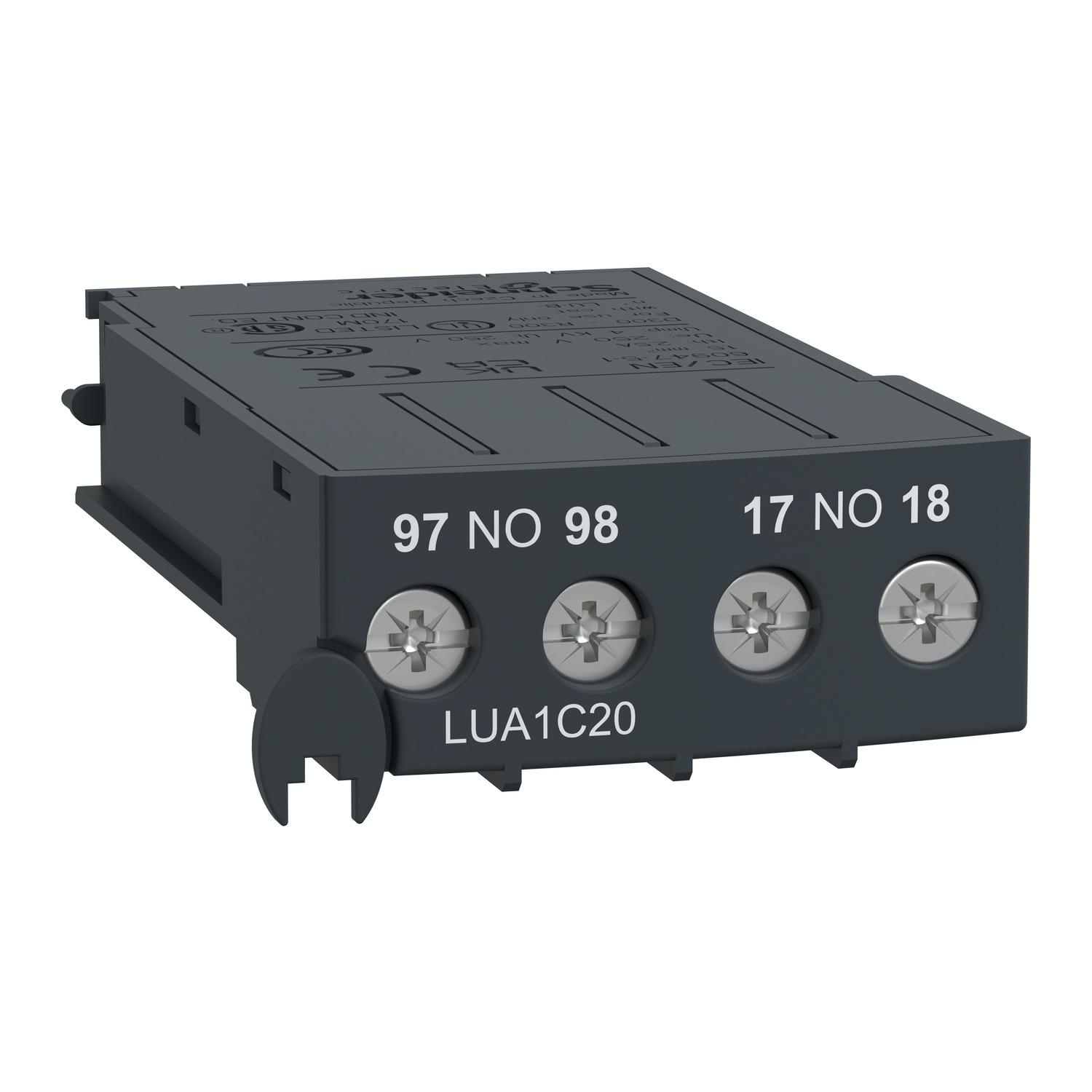 Product image for SIGNALLING AUXILIARY CONTACTS, TESYS ULTRA, 2 NO