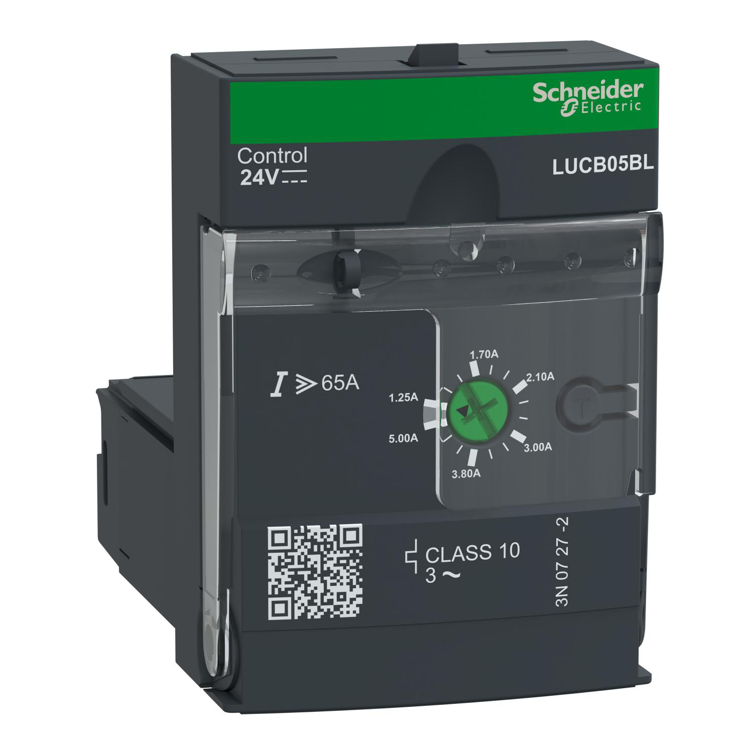 Product image for ADVANCED CONTROL UNIT, TESYS ULTRA, 1.25A TO 5A, 3P MOTORS, PROTECTION & DIAGNOSTIC, CLASS 10, COIL 24VDC