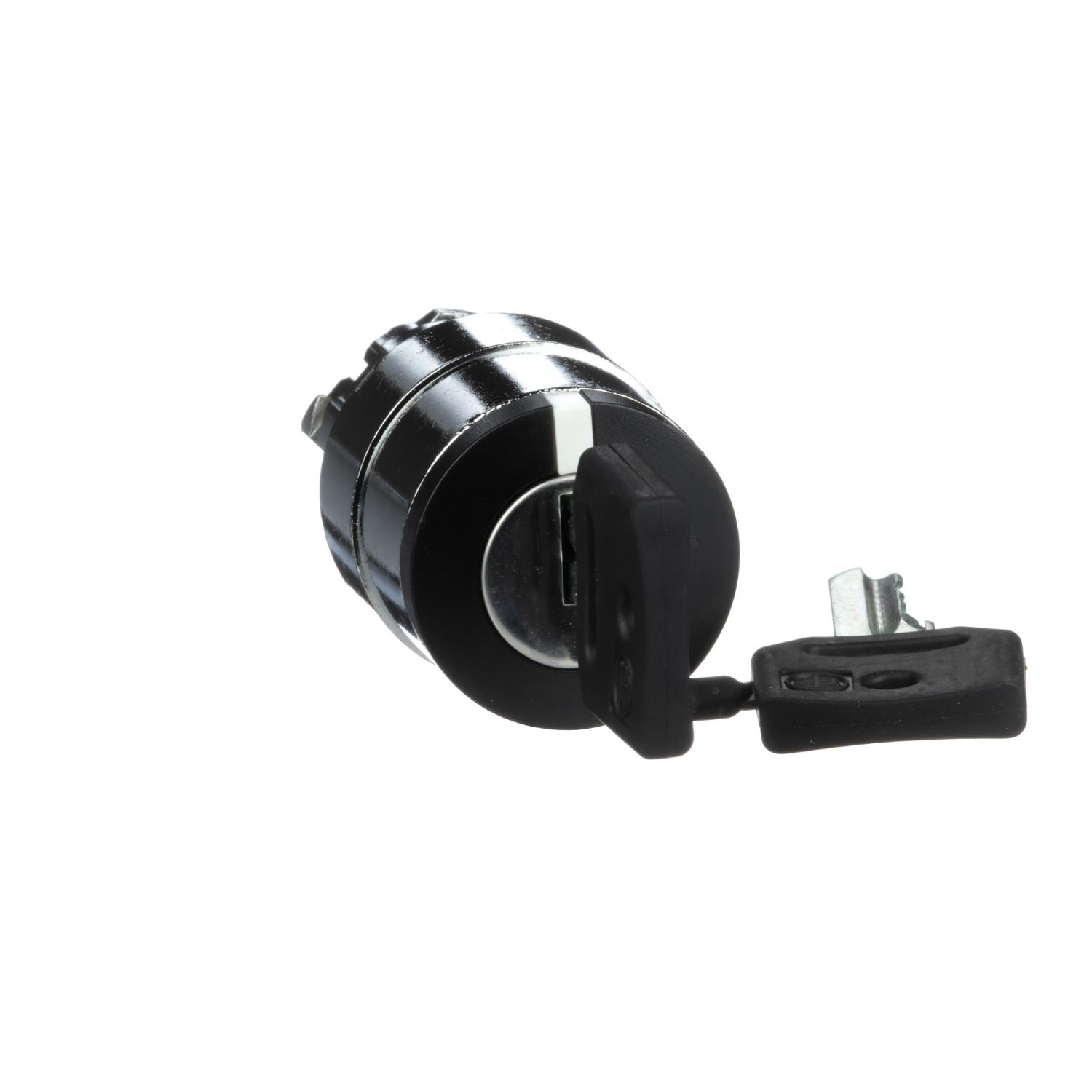 Product image for HARMONY, 22MM PUSH BUTTON, KEYED SELECTOR SWITCH OPERATING HEAD, 2 POSITION, MAINTAINED, UNMARKED