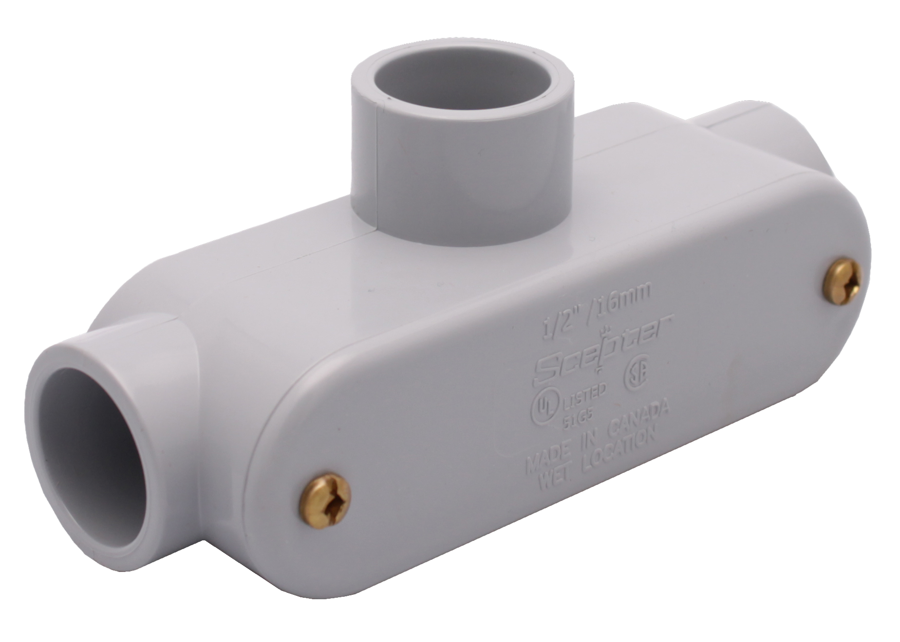Product image for 3" Scepter Rigid PVC Fittings Type 'T' Access Fitting