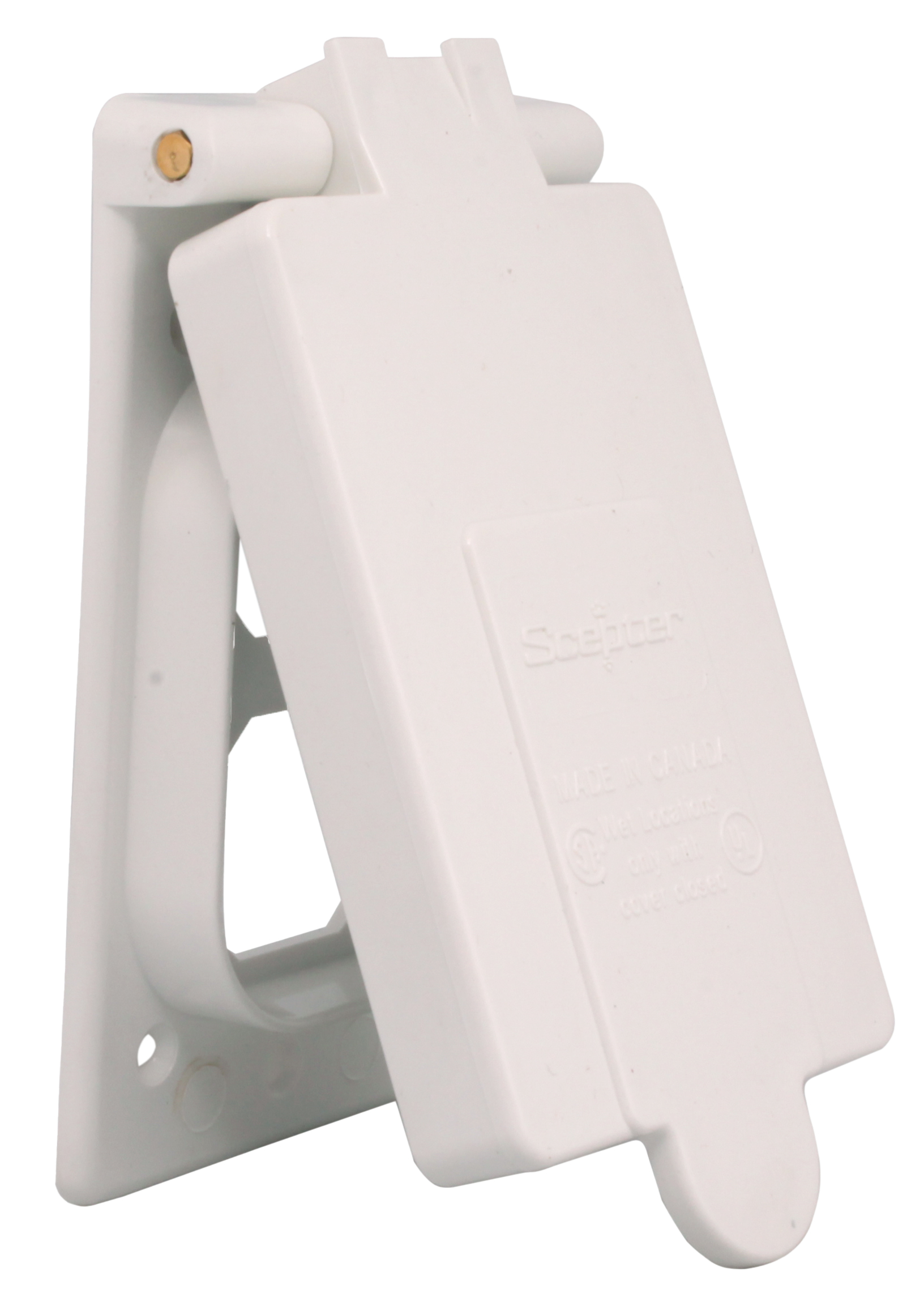 Product image for Cover receptacle 1G duplex white
