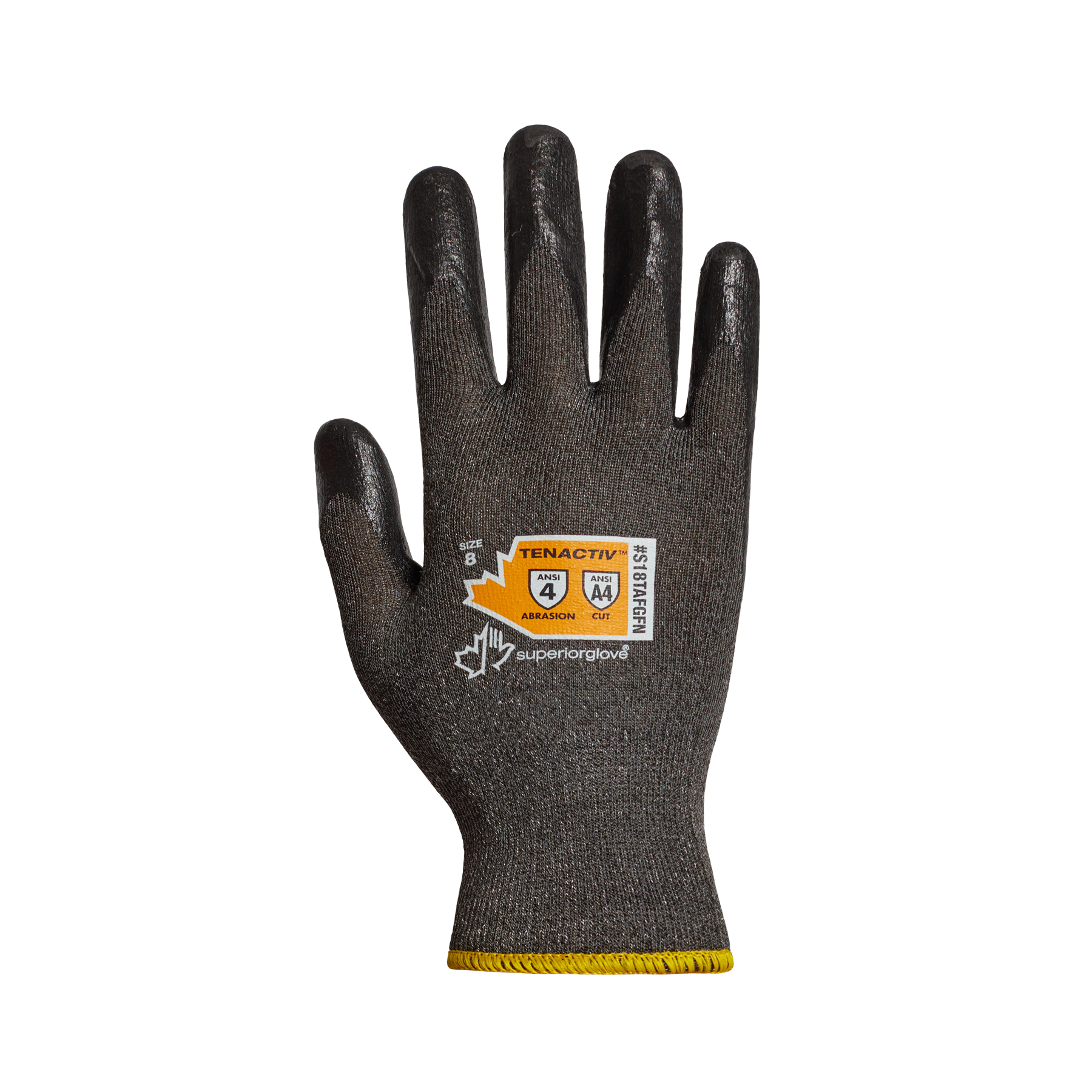 SUPERG S18TAFGFN9 GLOVE CUT-RESIST 18GA FOAM NITRILE PALM ASTM CUT 4 SIZE 9