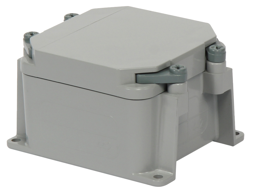 IPEX 277000 Scepter® Junction Box PVC 4 in H x 4 in W x 2 in D gris