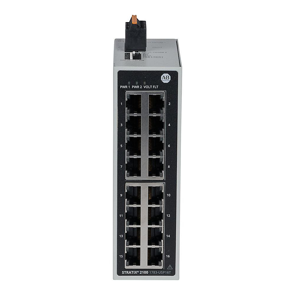 Product image for ABRA 1783-USP16T SWITCH STRATIX 2100 UNMANAGED ETHERNET SWITCH