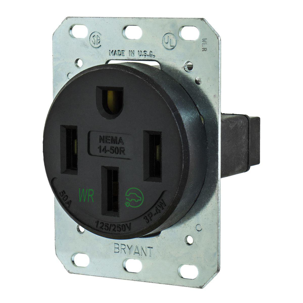 Product image for RCPT, 50A 125/250V, 14-50R