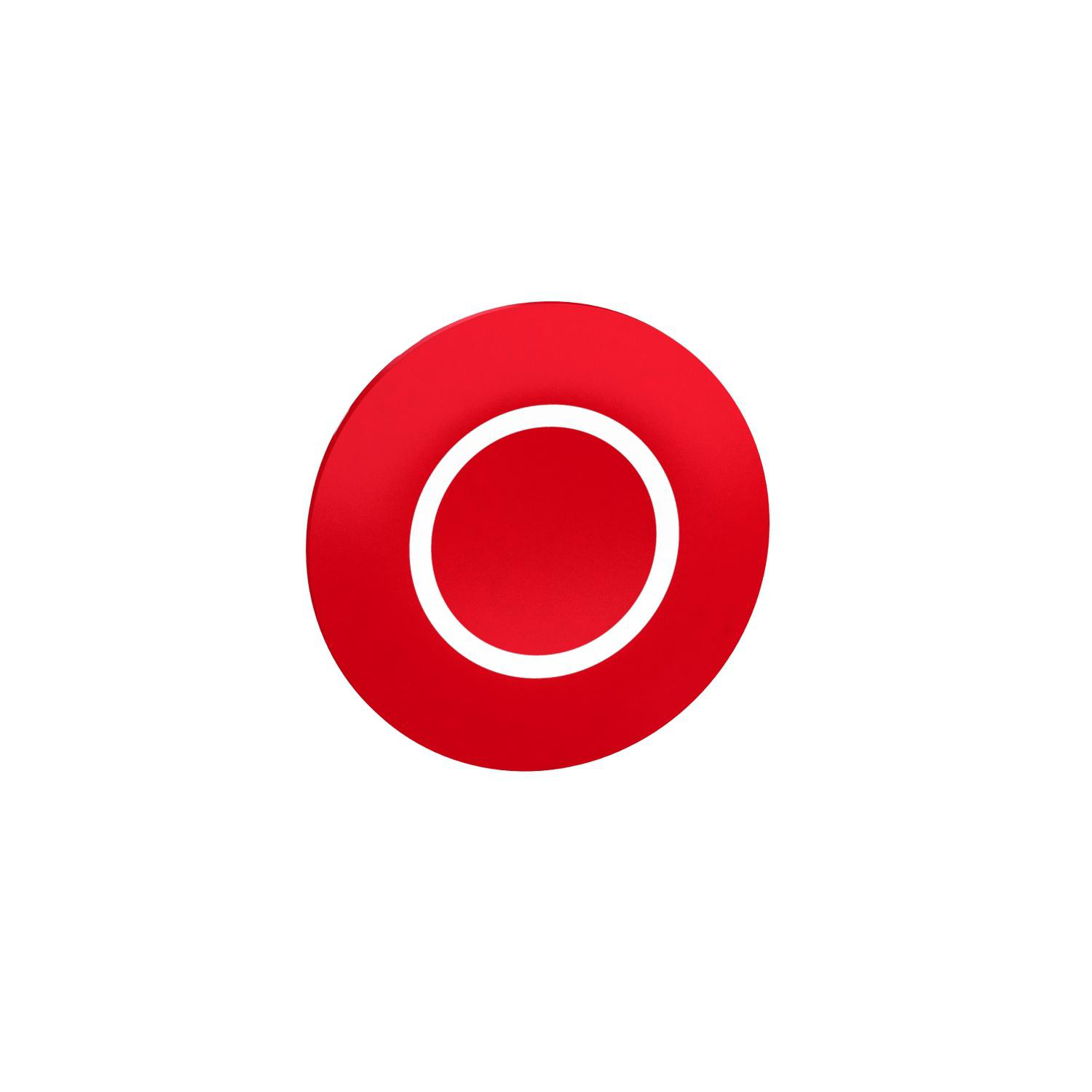 Product image for RED CAP MARKED O FOR RECTANGULAR MULTIPLE-HEADED PUSHBUTTON 22MM