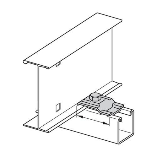 Product image for B-LINE 9ZN-1204 FITTING TRAY CABLE TRAY HOLD DOWN W/O HARDWARE