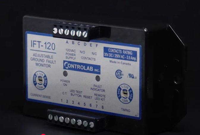 Product image for CONLAB IFT-120/2 MONITOR GROUND FAULT C/W: 2-IN CT