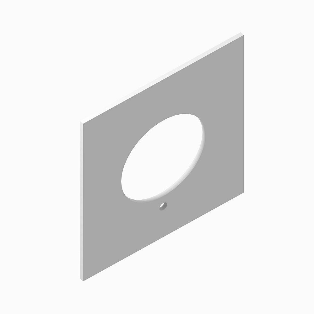 Product image for Plate legend blank standard yellow