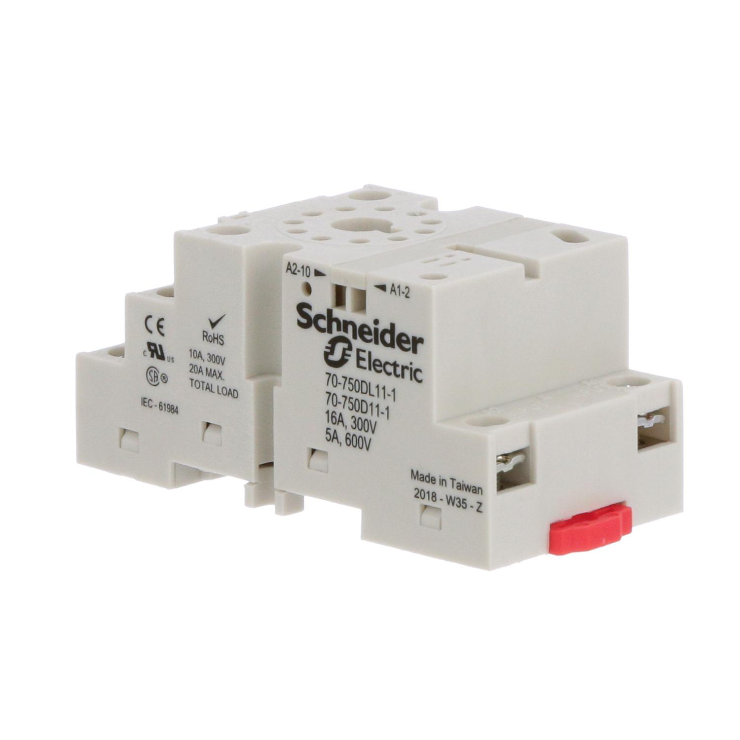 Product image for SOCKET, SE RELAYS GENERAL PURPOSE RELAY ACCESSORY, 3PDT, 16A, 600 V, 11 PINS, SCREW CLAMP TERMINAL, 750/750H SERIES