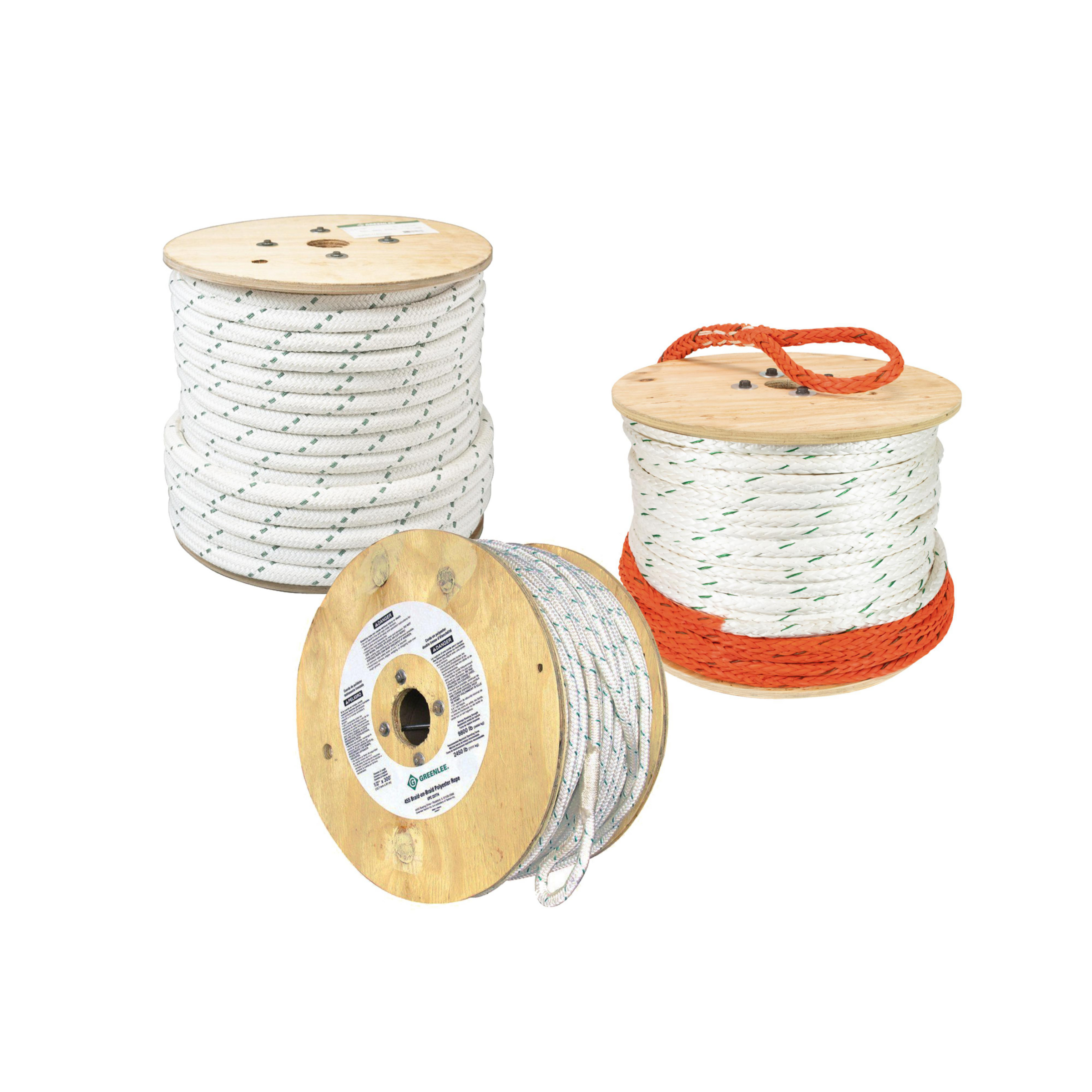 Product image for 3/8" X 300' Double-Braided Composite Rope