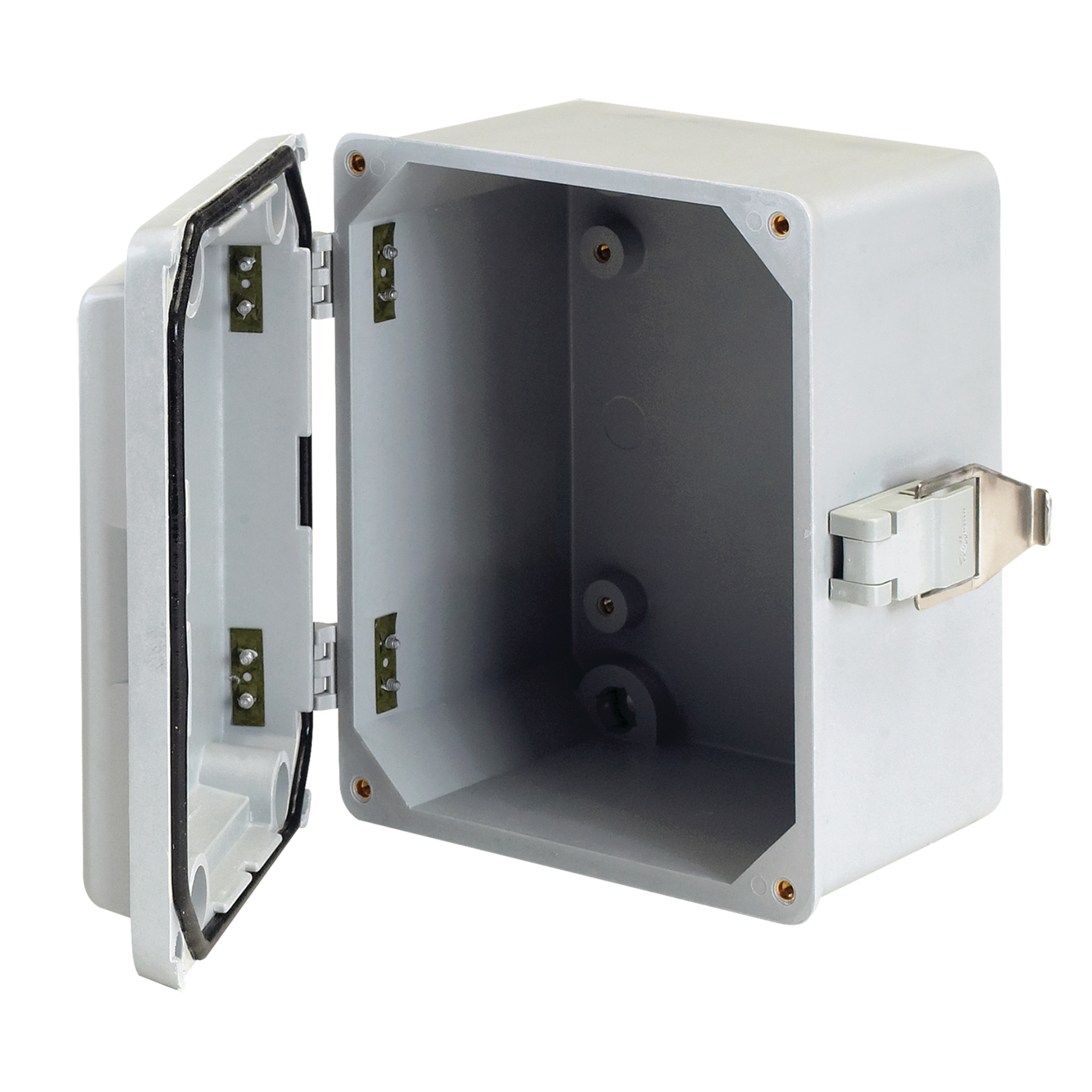 Product image for Enclosure wall mnt fibrgls grey NEMA4X 18x14x9in