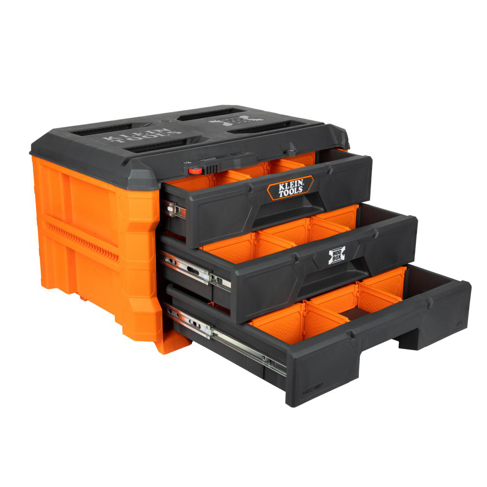Product image for KLEIN 54823MB TOOL MODBOX THREE DRAWER TOOLBOX LOCKABLE C/W DIVIDERS