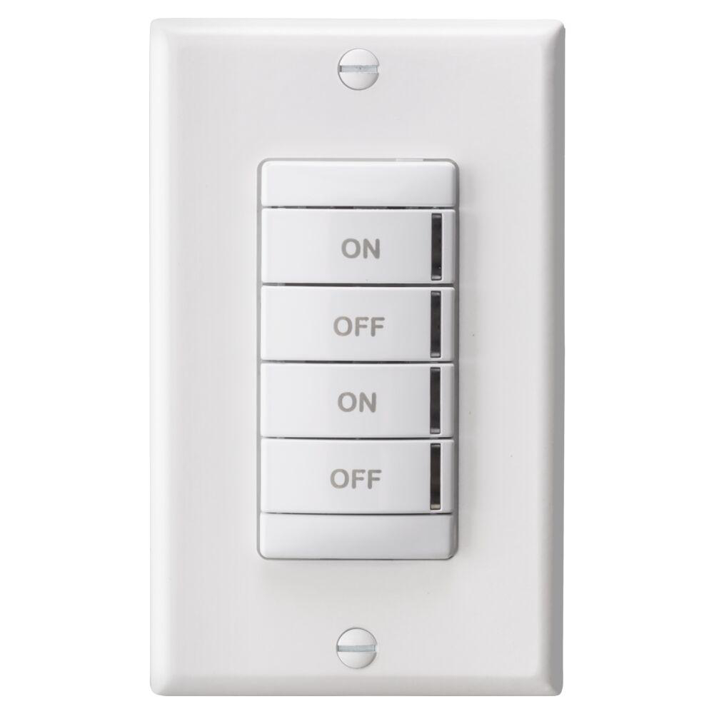 Product image for LOW VOLTAGE PUSH-BUTTON WALLPOD, WHITE
