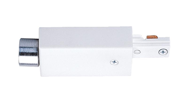Product image for Connector straight conduit feed white