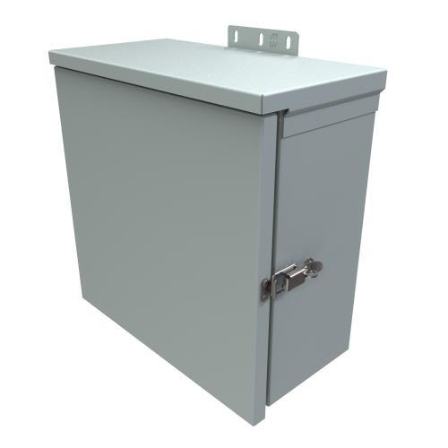 Product image for Junction box galvanised stl gry 12x12x6in NEMA3R