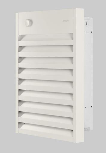 Product image for WALL FAN ALUMINUM WHITE B/I STAT 1500W 120V