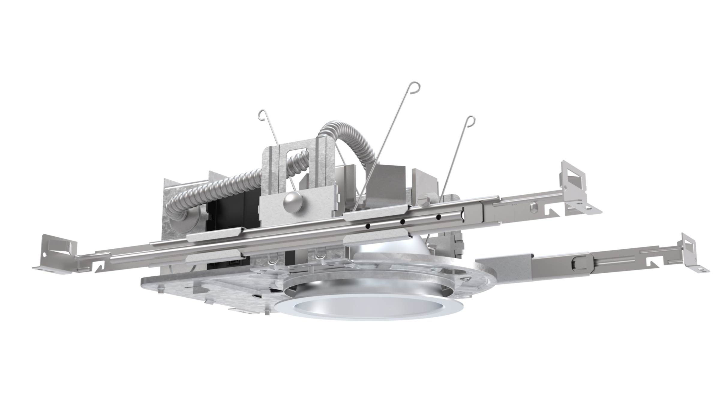 Product image for LDN4 ROUND OPEN TRIM, CLEAR, SEMI-SPECUL