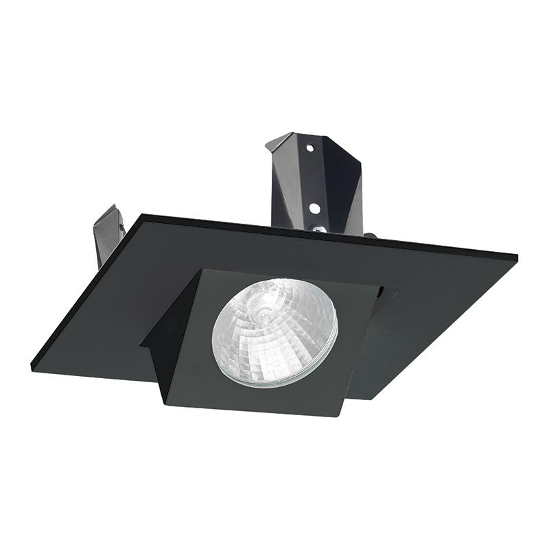 Product image for 4IN SQUARE FLUSH GIMBAL TRIM, BLACK