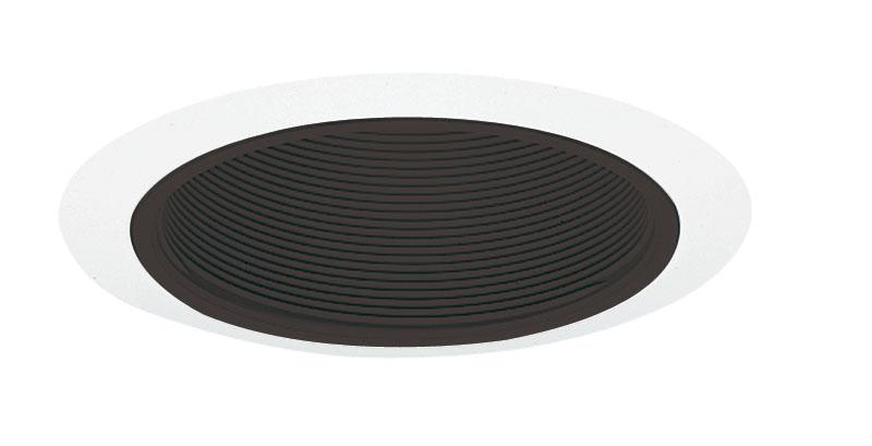 Product image for Trim ring PAR30 cone black baffle 5in white