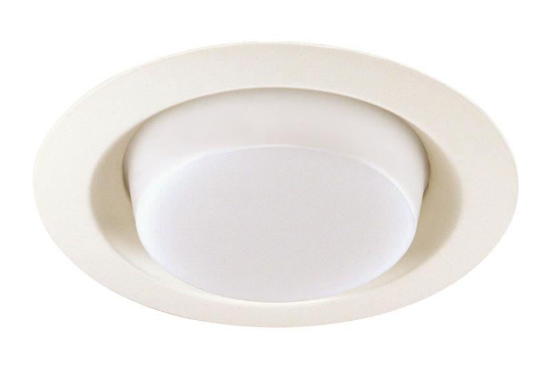 Product image for 6IN LENSED DROP OPAL TRIM, PLASTIC WHITE