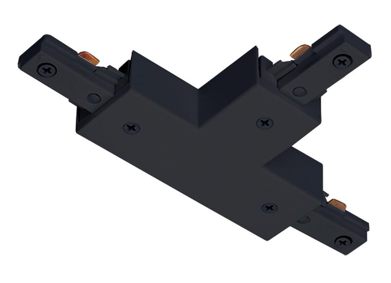 Product image for Connector T-shaped joins three trac black