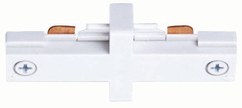 Product image for Connector straight joins two trac white