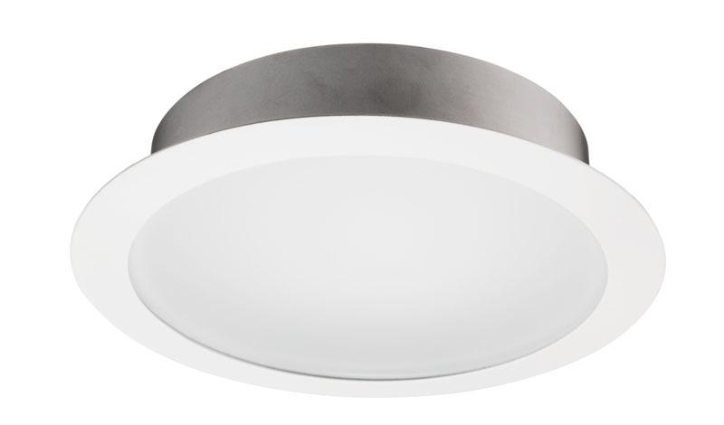 Product image for Trim frosted lens & reflector white 7-5/8"