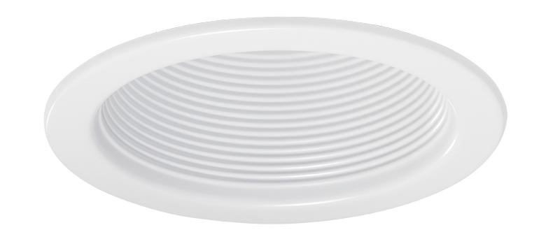 Product image for Baffle white 4in with white trim ring