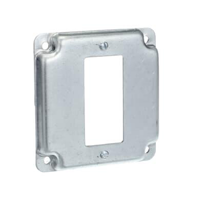 ABB BC8376 Iberville® Square Cover 1-Unit 1 Outlets Silver