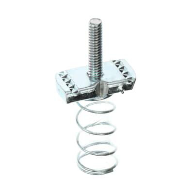 Product image for Nut stud regular spring electrogalvanized steel 1/4" bolt