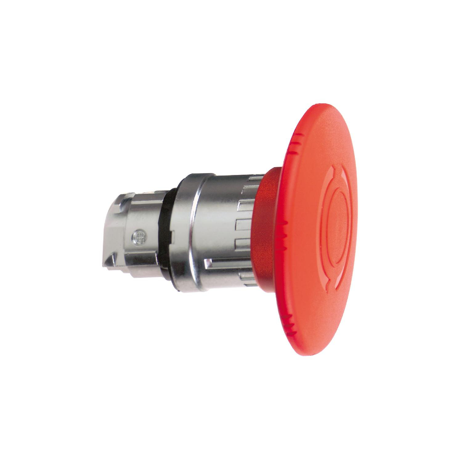 Product image for EMERGENCY STOP HEAD, HARMONY XB4, SWITCHING OFF, METAL, RED MUSHROOM 60MM, 22MM, TRIGGER LATCHING TURN TO RELEASE