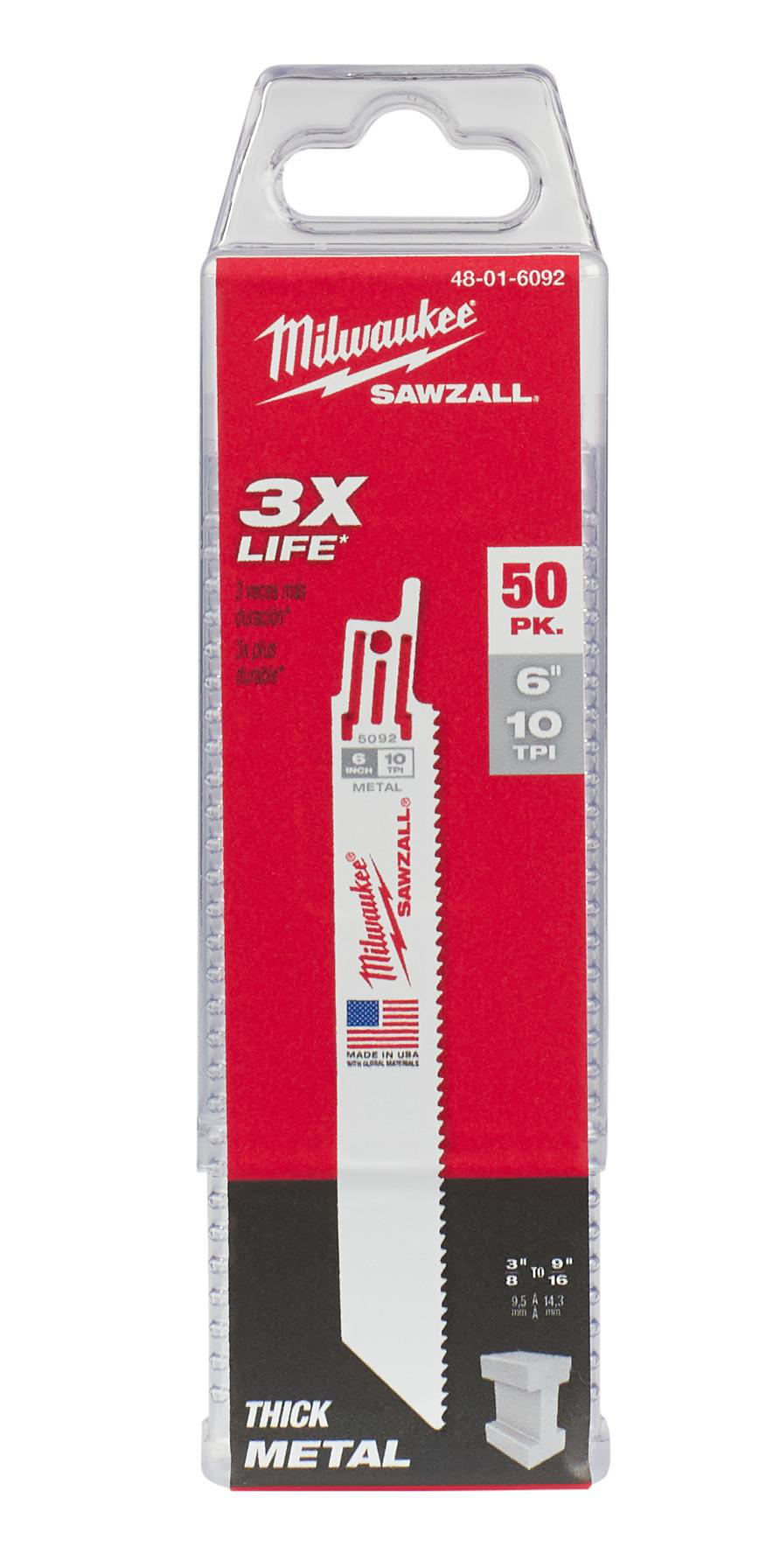 Product image for Blade reciprocating thin kerf 10TPI 6in