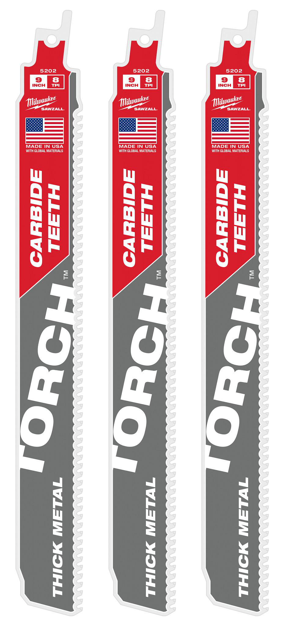 Product image for MILWAUKEE 48-00-5202 BLADE SAWZALL TORCH 9" 1PK