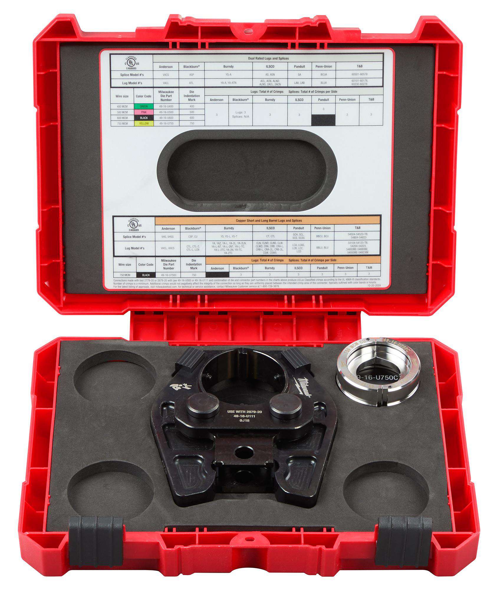 Product image for 750 MCM Copper 6T U Style Die