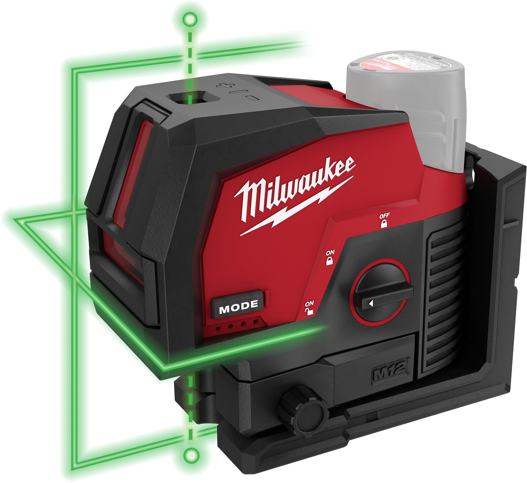 Product image for M12™ Green Cross Line and Plumb Points Laser