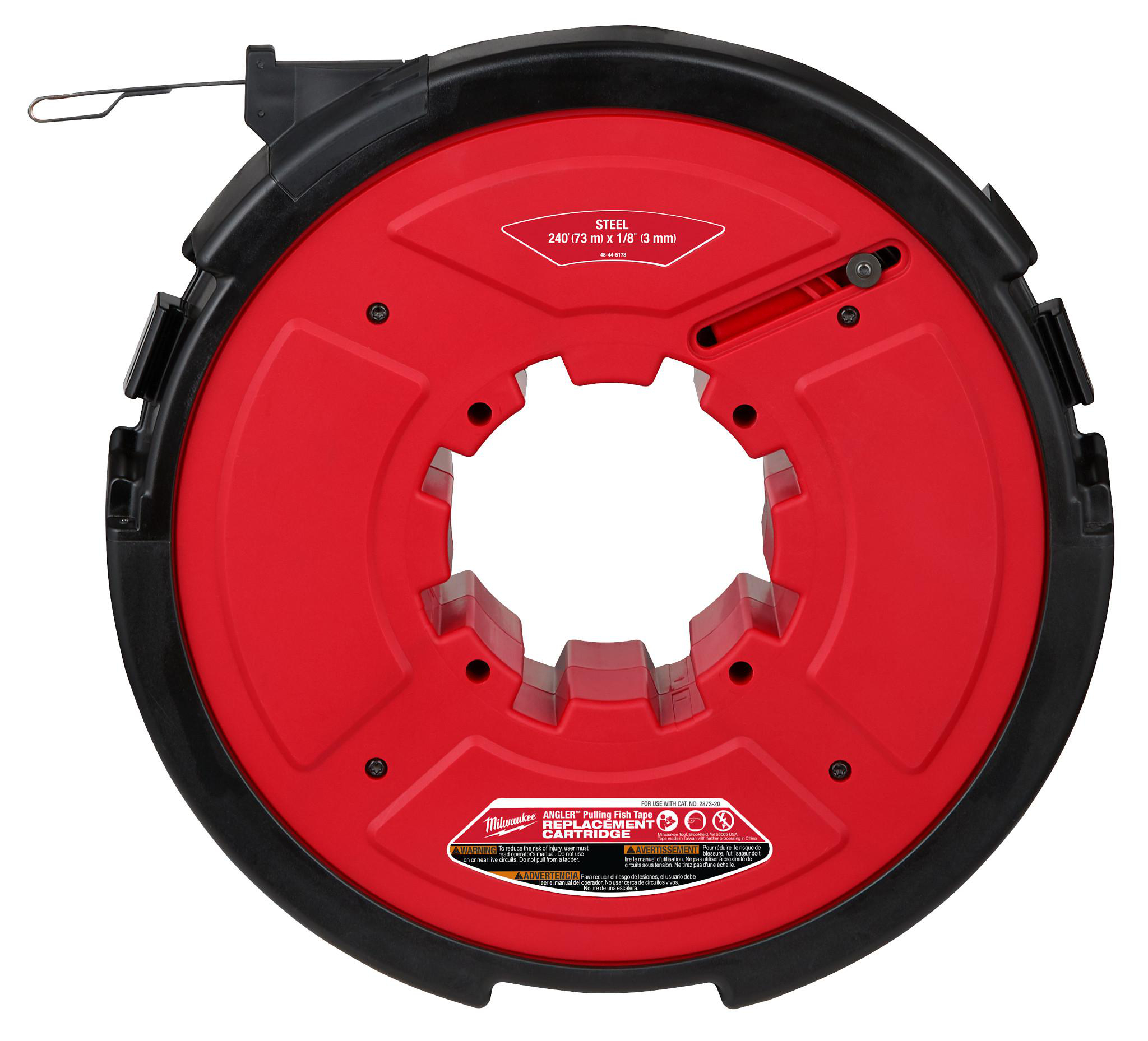 Product image for M18 FUEL™ ANGLER™ 240' x 1/8" Steel Pulling Fish Tape Replacement Cartridge