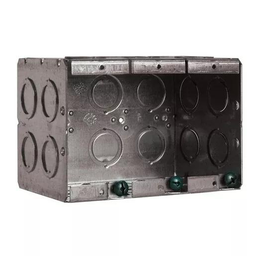 Product image for HUB HMBD3KBAR BOX MASONRY 3GANG 5.625X3-3/4X3-1/2"
