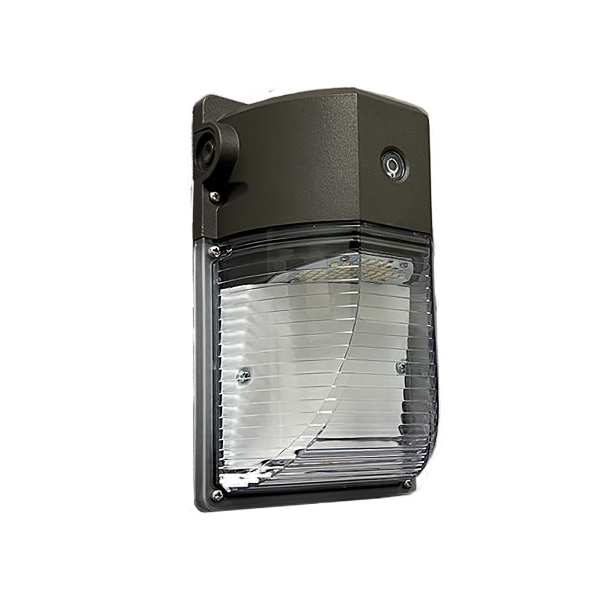 Product image for Wall Light LED WL-LED26: 26W 120-277V 5000K Bronze Finish with Photocell Clear Lens