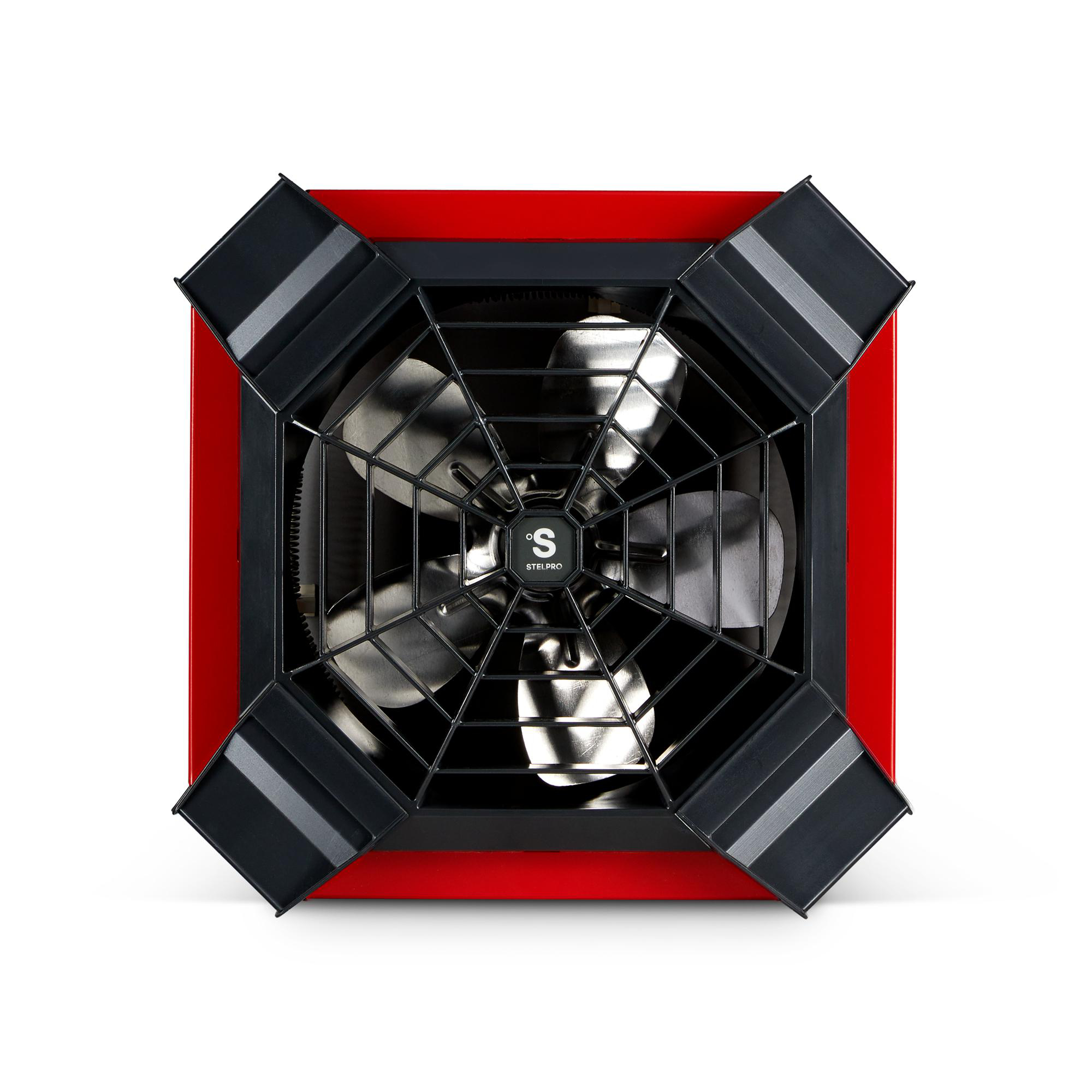 Product image for Heater fan force 4kW 240V 13-3/16x13-3/16in red