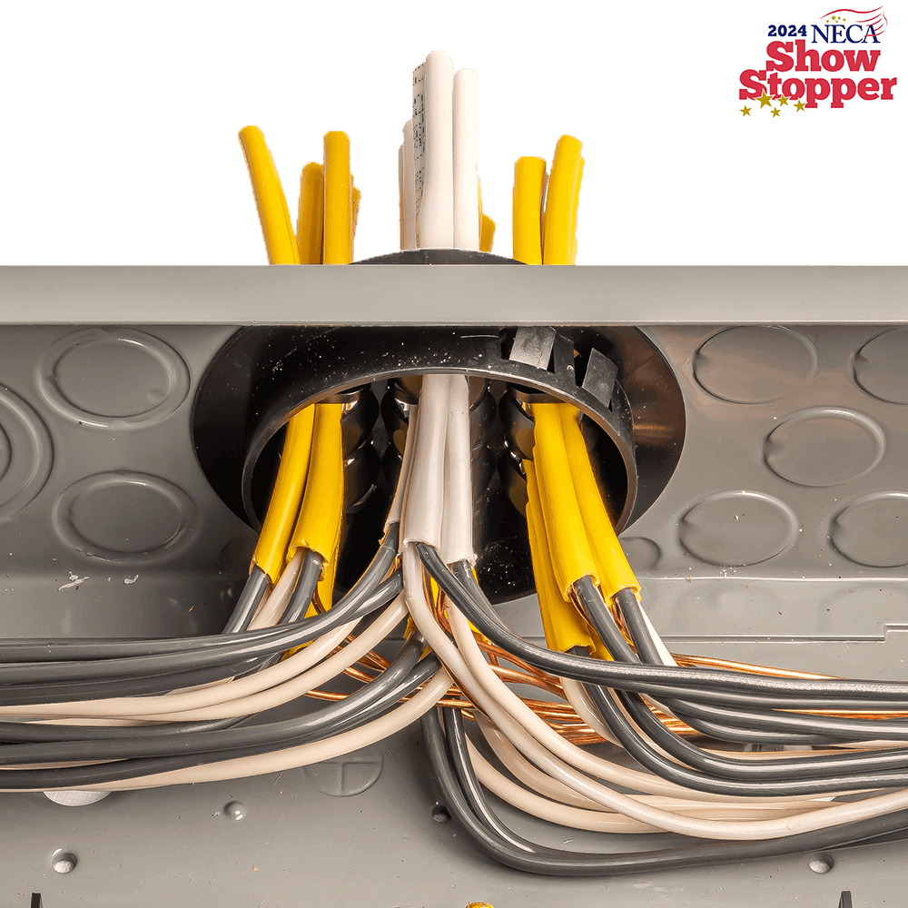 Product image for RACK_A_TIERS KO25W CONNECTOR WIRE WAFFLE MULTIPORT NM CABLE