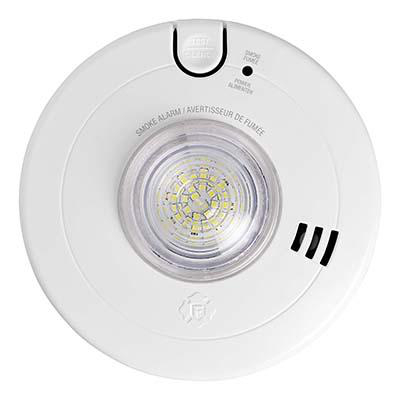 Product image for BRK_ELECTRONICS 1048354 SM110LEDA-AC ALARM SMOKE WITH STROBE 2-IN-1 LOW PROFILE 120V