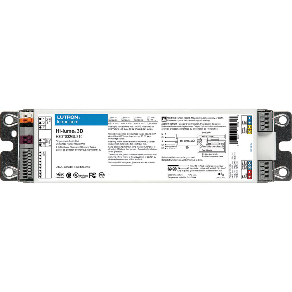 Product image for Ballast dimming fluorescent 3-lamp 0.58A 120V 32W