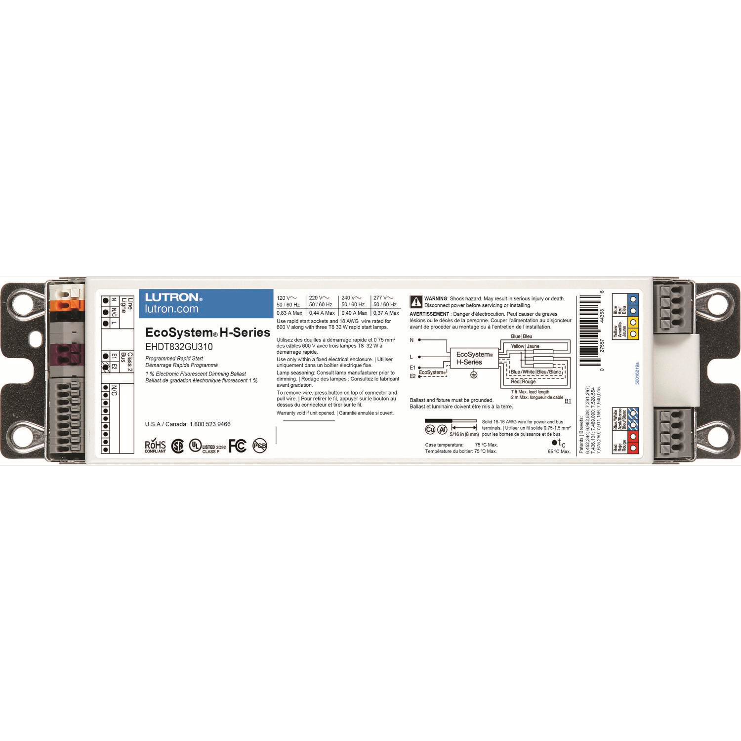 Product image for ECOSYS H-SERIES T8 32W UNIV 3LAMP 1.0BF