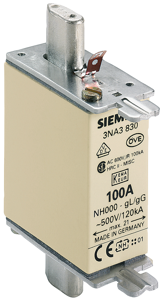 Product image for FUSE LINK,LV HRC,100A,500VAC,250VDC