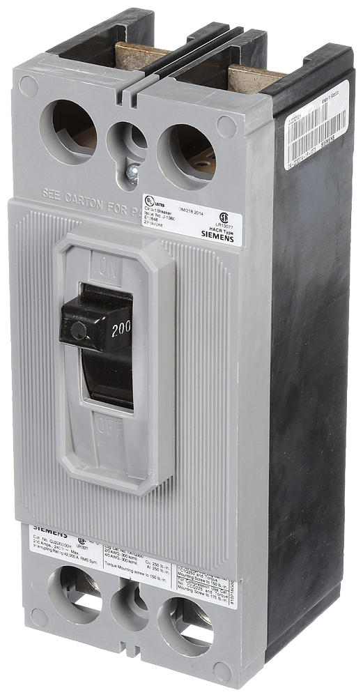 Product image for BRKR QJ2H 2P 240V 200A 42KA