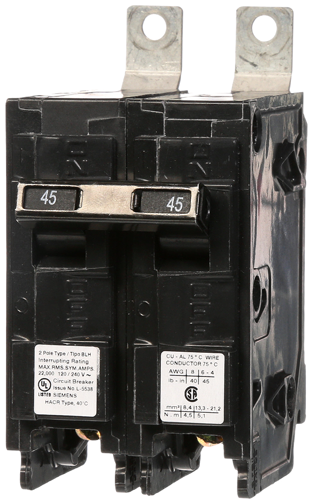 Product image for Breaker circuit BLH 2-pole bolt-on 45A 240V