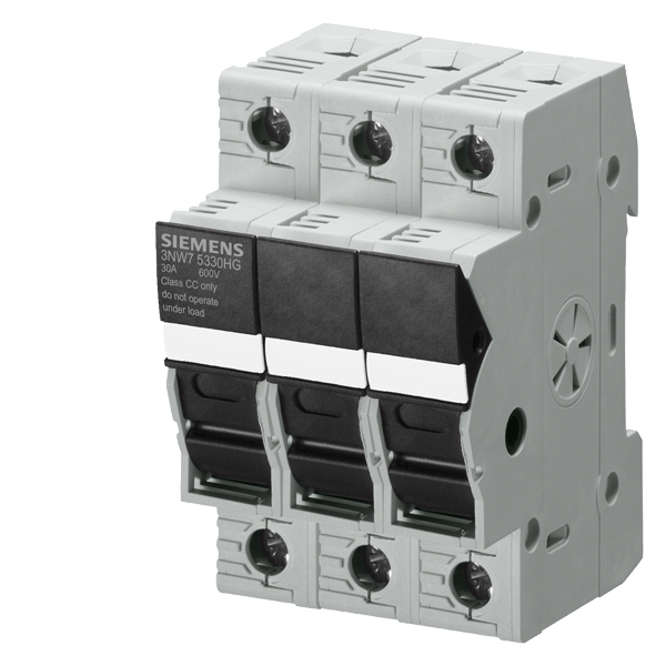 Product image for FUSE HOLDER,3-P,32A,600V,CLASS CC FUSE